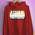 Assume Nothing Bear Pride Flag Hoodie - Red